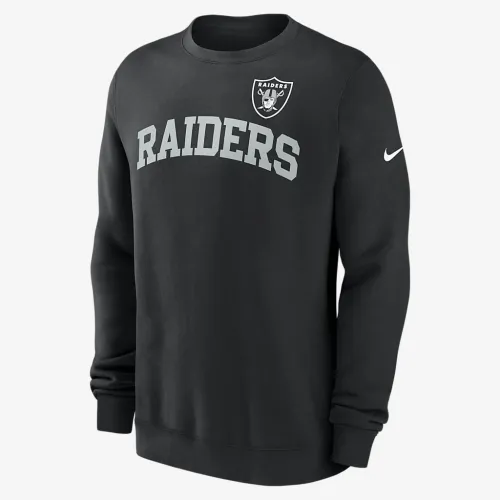 Las Vegas Raiders Club чоловічі Nike NFL Pullover Crew колір чорний