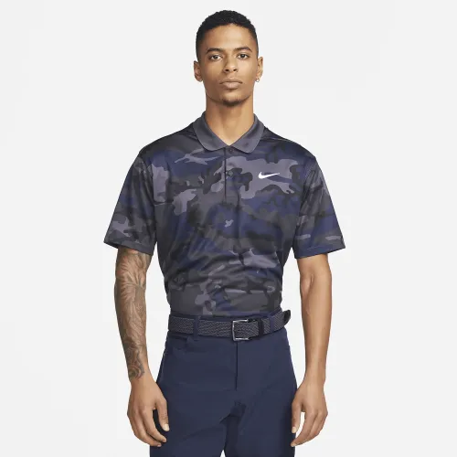 Nike Dri-FIT Victory+ мужские Camo для гольфа Polo цвет серый