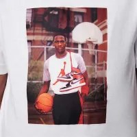Nike Jordan Big детские MJ Photo футболка цвет белый