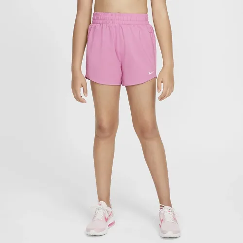 Nike One Big дитячі (Girls') Dri-FIT З високою талією Woven тренувальні шорти Pink