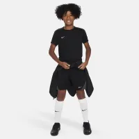 Nike Dri-FIT Strike Big дитячі Short-Sleeve Soccer Top колір чорний