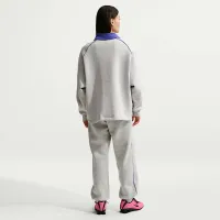 Nike Sportswear Phoenix Fleece жіноча оверсайз Graphic Polo Top колір сірий