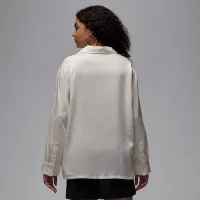 Nike Air Jordan женская Long-Sleeve Woven Top цвет белый