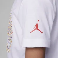 Nike Jordan Poolside Jumpman Little дитячі Graphic футболка колір білий