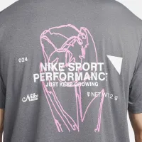 Nike Hyverse мужские Dri-FIT UV Short-Sleeve Versatile Top цвет серый