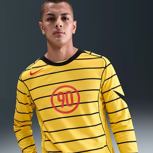 Nike Total 90 мужские Dri-FIT Long-Sleeve Soccer Top Yellow