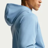 Nike Primary NanoKnit мужские Dri-FIT UV Protection Full-Zip Performance Толстовка с капюшоном синий