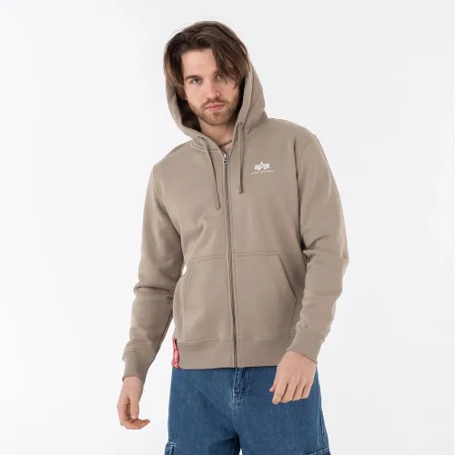 Кофта/футболка Alpha Industries Basic Zip Hoody SL 118342679 - бежева