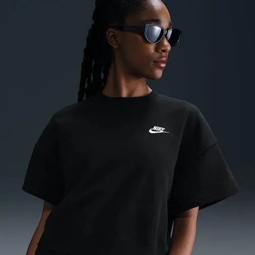 Nike Sportswear Club Fleece женская Loose Top цвет черный