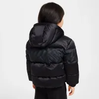 Nike Toddler Jacquard Hazard Stripe Puffer Куртка колір чорний