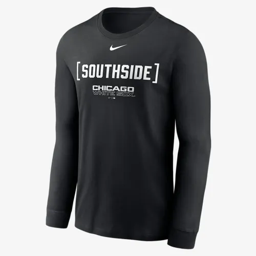 Chicago колір білий Sox Fashion чоловічі Nike MLB Long-Sleeve футболка колір чорний