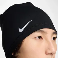Nike Peak Dri-FIT Running Beanie колір чорний
