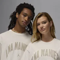 Nike Jordan x A Ma манера мужские футболка цвет серый