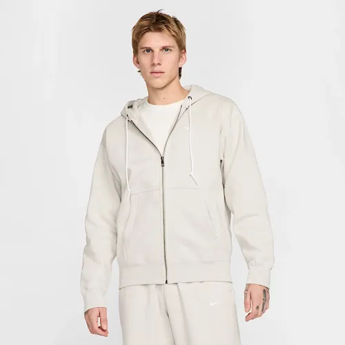 Nike Solo Swoosh чоловічі Full-Zip Толстовка з капюшоном колір сірий