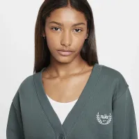 Nike Sportswear Club Fleece Girls' Cardigan цвет зеленый