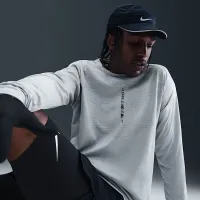 Nike Stride чоловічі Dri-FIT ADV Long-Sleeve Running Top with Reflective Accents колір сірий