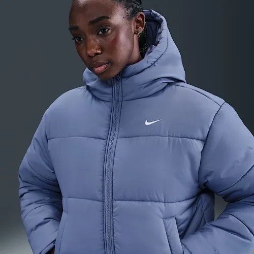 Nike Sportswear Classic Puffer жіноча Therma-FIT Loose Hooded Куртка блакитний