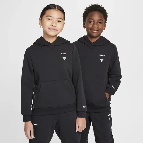 Nike LeBron Standard Issue Big дитячі Dri-FIT баскетбольні Толстовка з капюшоном колір чорний