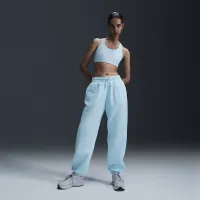 Nike Sportswear Phoenix Fleece женская С высокой Талией оверсайз Sweatpants синий
