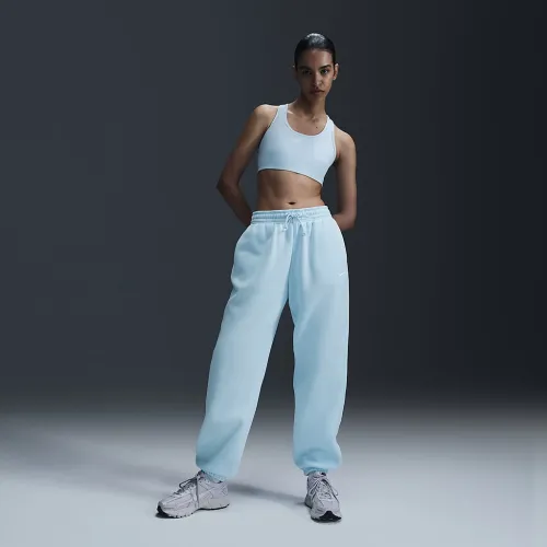 Nike Sportswear Phoenix Fleece женская С высокой Талией оверсайз Sweatpants синий