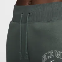 Nike Sportswear Phoenix Fleece женская С высокой Талией Wide-Leg Sweatpants цвет зеленый