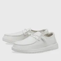 Кроссовки Hey Dude Wendy Slub Canvas 40063-100 - Белые