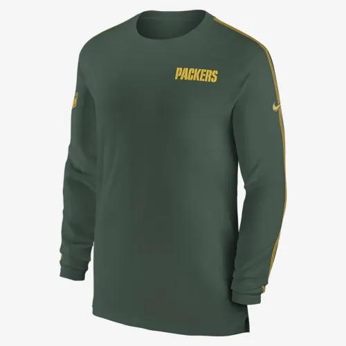 цвет зеленый Bay Packers Sideline Coach мужские Nike Dri-FIT NFL Long-Sleeve Top цвет зеленый