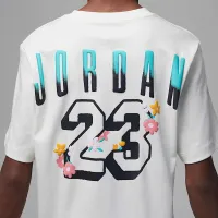 Nike Jordan Big дитячі Summer Bloom оверсайз футболка колір коричневий