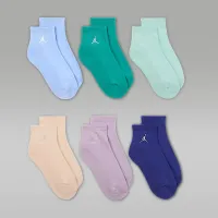 Nike Jordan Everyday Essentials Big детские Ankle носки (6 пары) цвет серый
