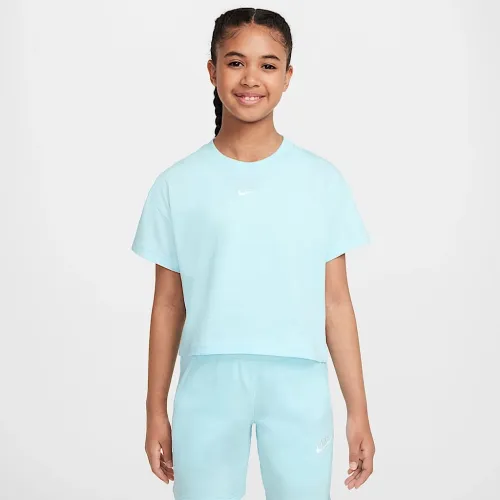 Nike Sportswear Essential Big детские (Girls') футболка синий
