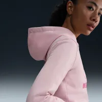 Nike женская Weightlifting Pullover Толстовка с капюшоном Pink