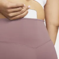 Nike Go женская Firm-Support С высокой Талией 7/8 лосины с карманамицвет фиолетовый