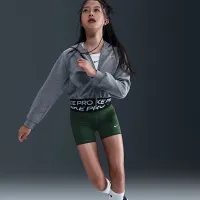 Nike Pro Girls' шорти колір зелений