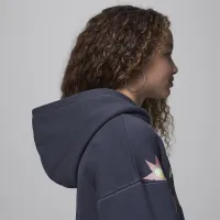 Nike Jordan Deloris Jordan Flowers Big дитячі Толстовка з капюшоном колір сірий