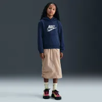 Nike Sportswear Club Fleece Big детские Толстовка с капюшоном синий