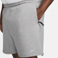 Nike Solo Swoosh Fleece шорты цвет серый