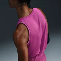 Nike Dri-FIT жіноча тренувальні Tank колір фіолетовий