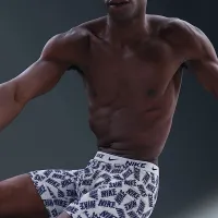 Nike Dri-FIT Essential хлопковыеStretch мужские трусы (3 пары) цвет серый