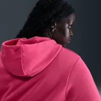 Nike Sportswear Club Fleece женская Full-Zip Толстовка с капюшоном (большие размеры) Pink