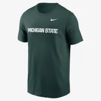 Michigan State Spartans Primetime Wordmark чоловічі Nike College футболка колір зелений