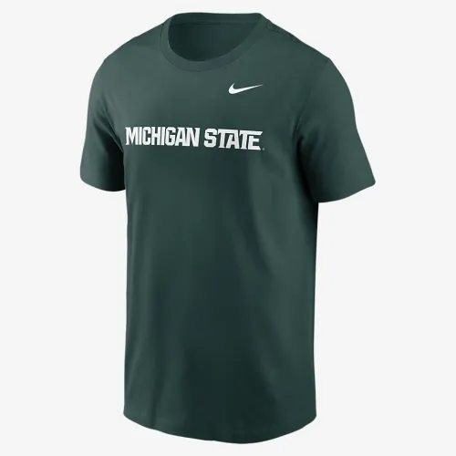 Michigan State Spartans Primetime Wordmark чоловічі Nike College футболка колір зелений