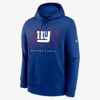 New York Giants Busted Play Club чоловічі Nike NFL Pullover Толстовка з капюшоном блакитний