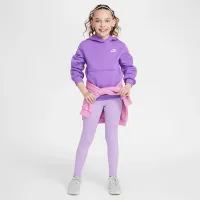 Nike One Big Kids’ (Girls') Dri-FIT З високою талією лосіни колір фіолетовий
