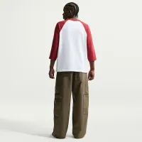 Nike Sportswear Club чоловічі 3/4-Sleeve Raglan Top колір червоний