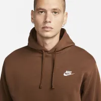 Nike Sportswear Club Fleece Pullover Толстовка з капюшоном колір коричневий