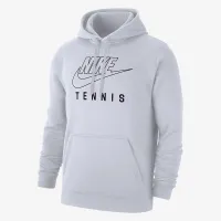 Nike Swoosh Club Fleece чоловічі Tennis Pullover Толстовка з капюшоном колір білий