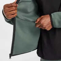 Nike Tech мужские Fleece Windrunner Full-Zip Куртка цвет зеленый