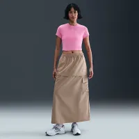 Nike Sportswear Chill Knit женская Cropped футболка Pink