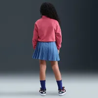 Nike Sportswear Club Fleece Big дитячі (Girls') 1/2-Zip Long-Sleeve Top колір фіолетовий