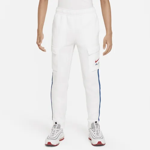 Nike Air Big детские Fleece Cargo Pants цвет белый